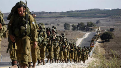 soldados israelíes en los ocupados Altos del Golán Ejército sirio refuerza defensa ante despliegue militar israelí